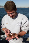 Doug with two octopuseses Doug with two octopuseses