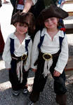 Two cute boys who entered the Jack Sparrow lookalike contest Two cute boys who entered the Jack Sparrow lookalike contest