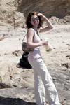 Janice and Pastry. On the beach. Janice and Pastry. On the beach.
