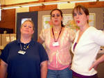 Michelle, Abigail, and myself - with gummy worms. Michelle, Abigail, and myself - with gummy worms.