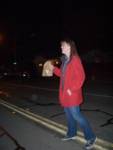 Kim wrecks havoc in the small town of Cayucos as she walks down the middle of the road at night whilst carrying a BROWN PAPER BAG. Kim wrecks havoc in the small town of Cayucos as she walks down the middle of the road at night whilst carrying a BROWN PAPER BAG.