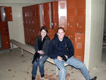 Janice and Kirsten in the Marineland men's locker room. (2005) Janice and Kirsten in the Marineland men's locker room. (2005)