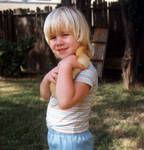 My pet duck. They were all named Cuddles (except for one). Probably age 3, I think. My pet duck. They were all named Cuddles (except for one). Probably age 3, I think.